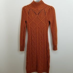 Moda International  Women's Sweater Dress Orange